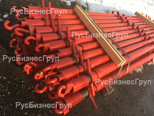 Подкос винтовой ПВМ 1700-2400 (крюк-крюк)