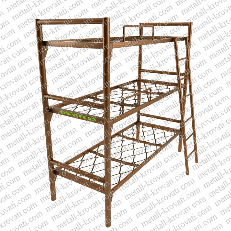 Трехъярусные кровати металлические