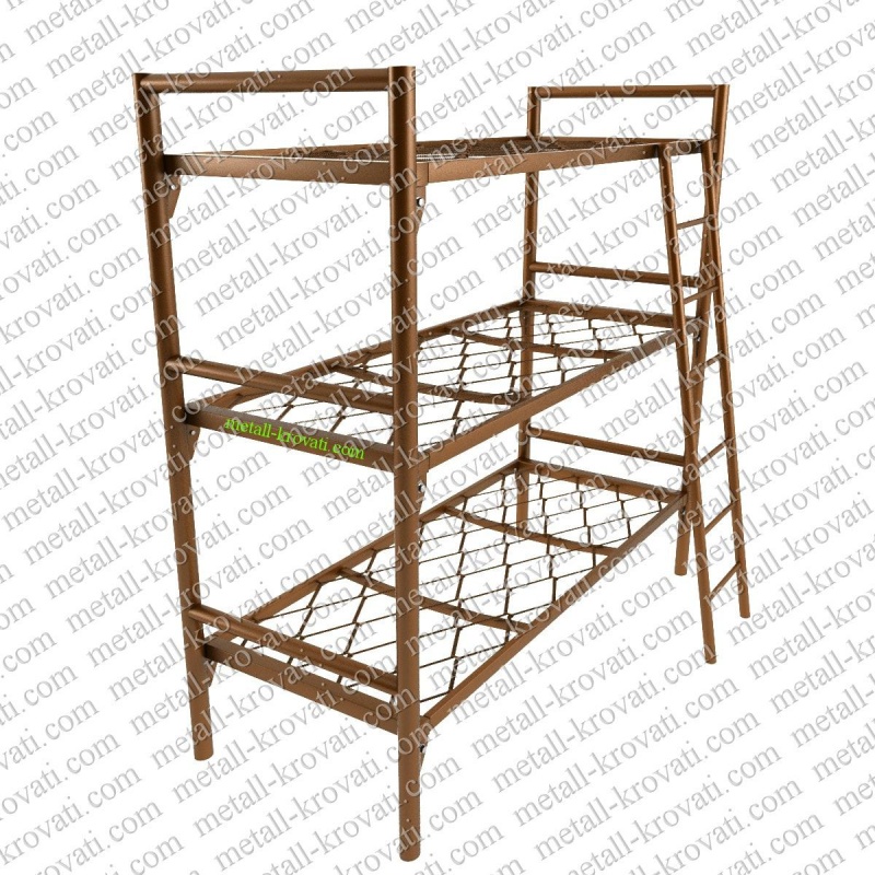 Трехъярусные кровати металлические