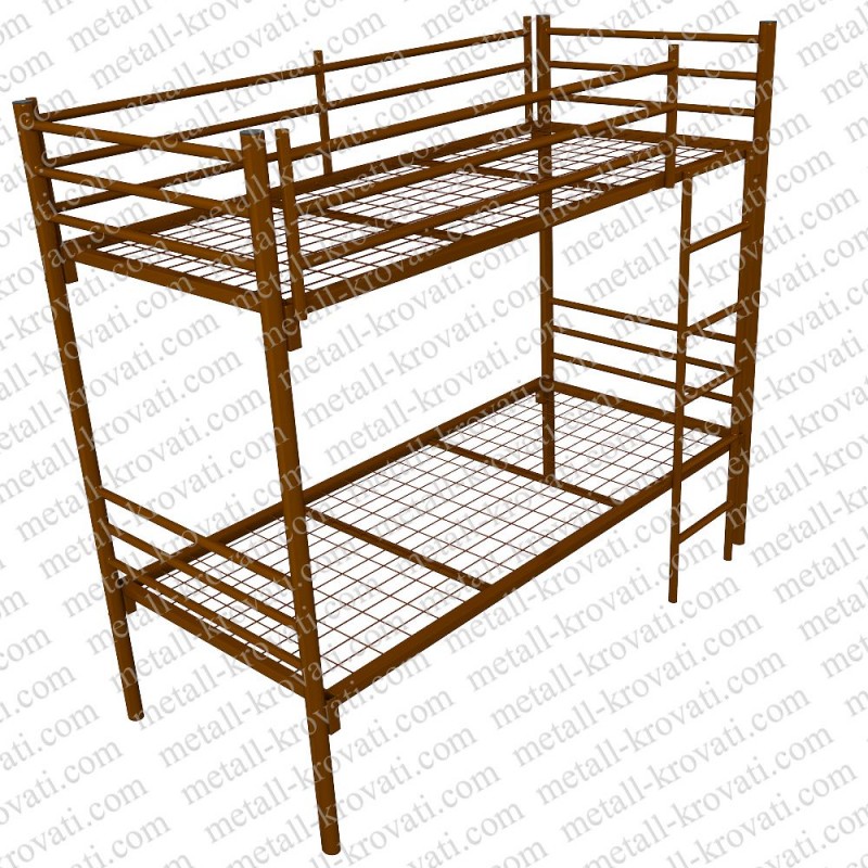 Кровать металлическая двухъярусная Сетка сварная. Бытовая ПРЕСТИЖ 2КМ-2 без матраса