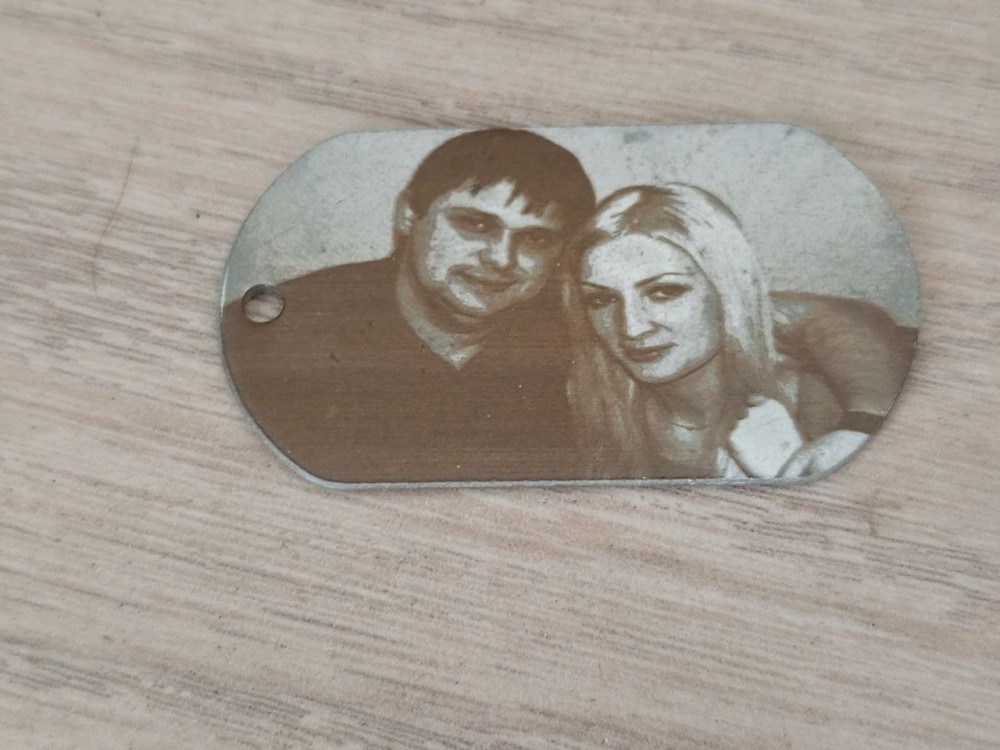 Фотогравировка на кулон или жетон