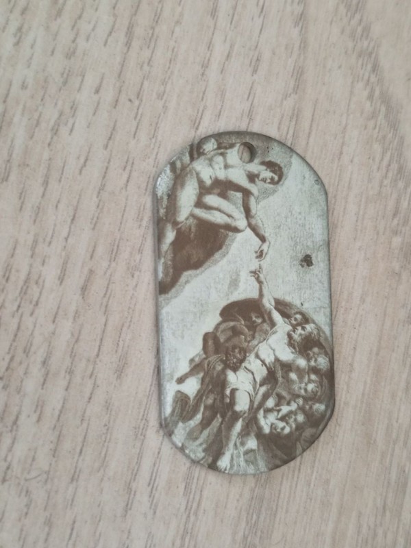 Фотогравировка на кулон или жетон