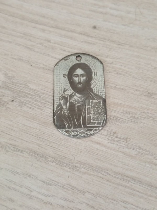 Фотогравировка на кулон или жетон