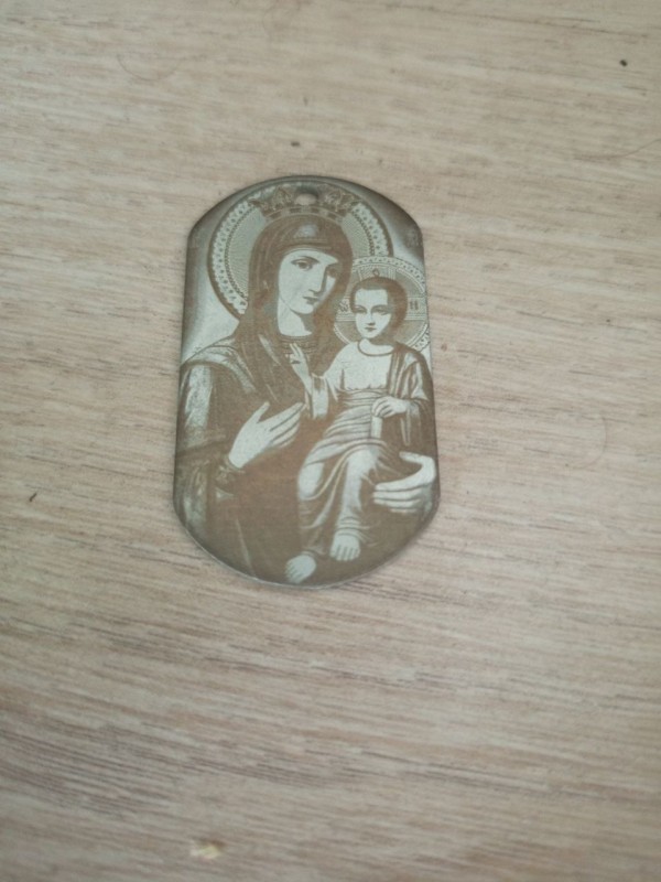 Фотогравировка на кулон или жетон