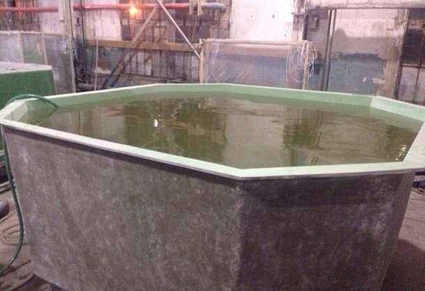 Бассейны для разведения рыбы, раков и т. д.