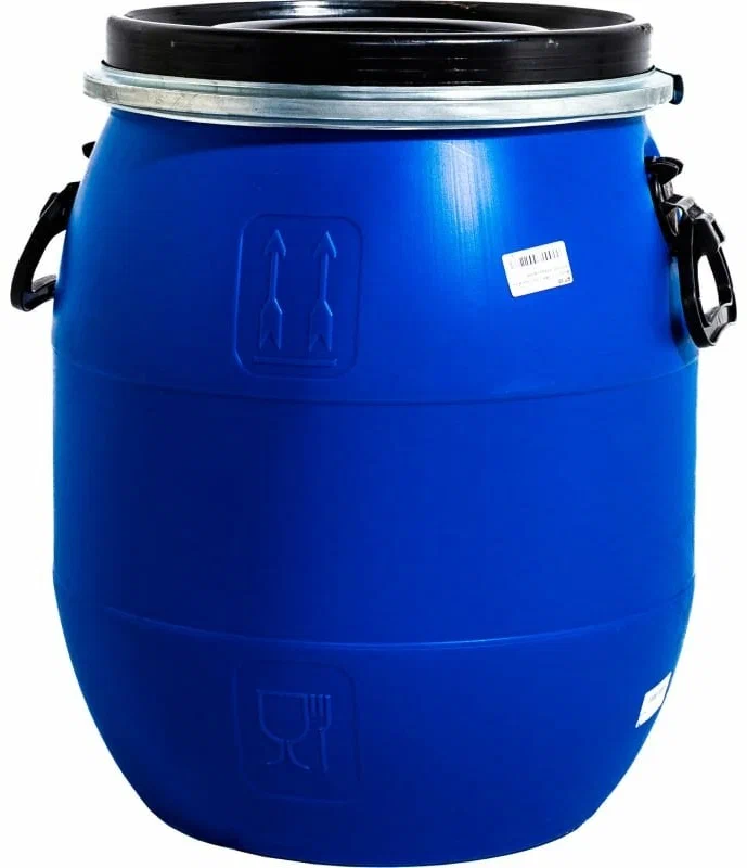 Бочки новые 65 литров с крышкой на хомуте