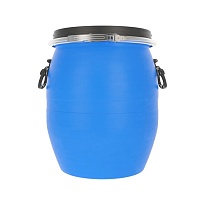 Бочки пластиковые новые 48 литров с крышкой на хомуте