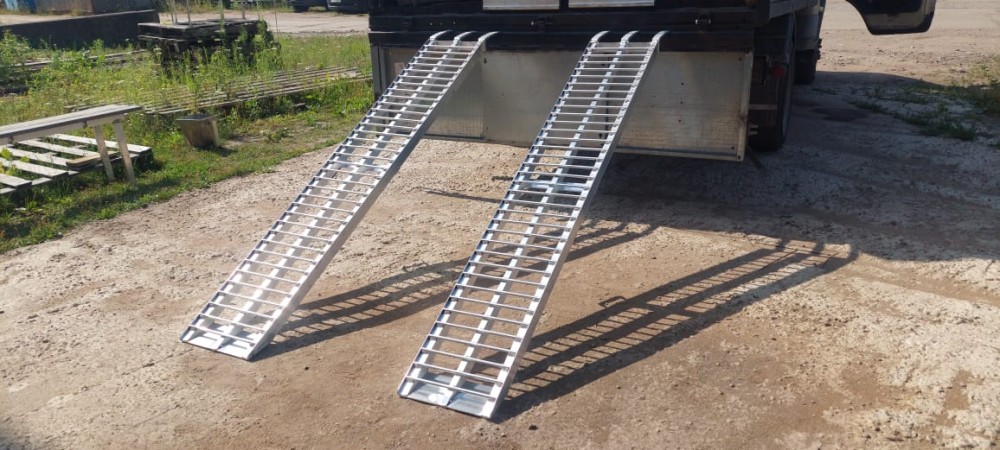 Аппарели алюминиевые для заезда