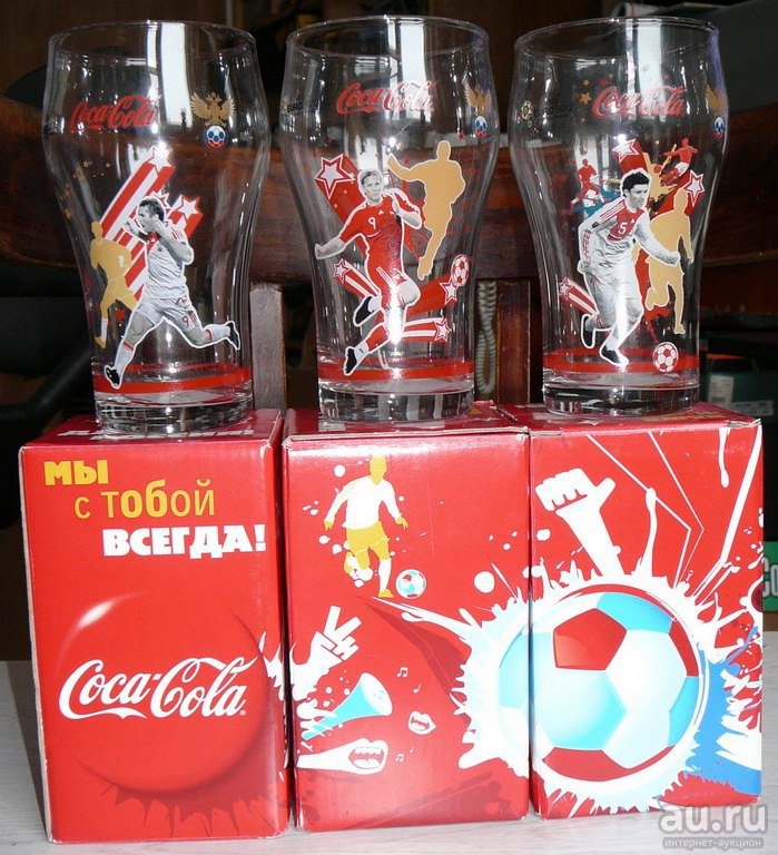 Продам Стаканы комплектом 3 шт новые от Coca-Cola