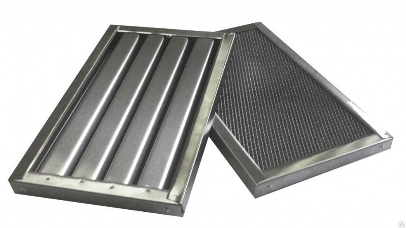 Вытяжные зонты из нержавеющей стали с жироуловителем