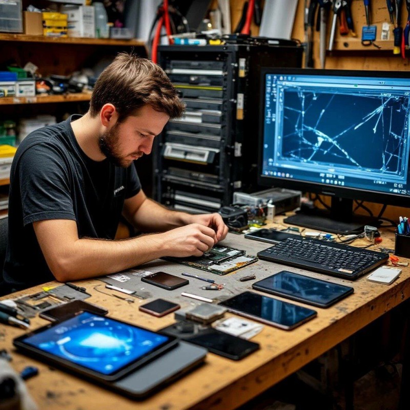 Ремонт телефонов, ноутбуков, планшетов, игровых приставок, телевизоров, компьютеров