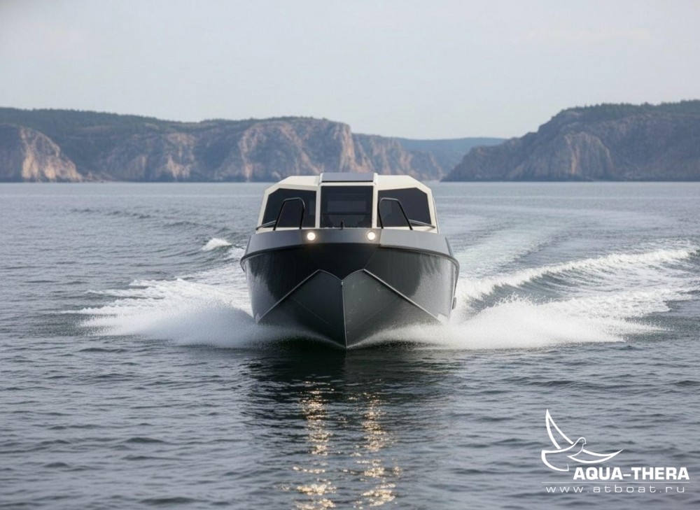 Алюминиевый катер Хищник RK55 с реданом, кабинник на заказ