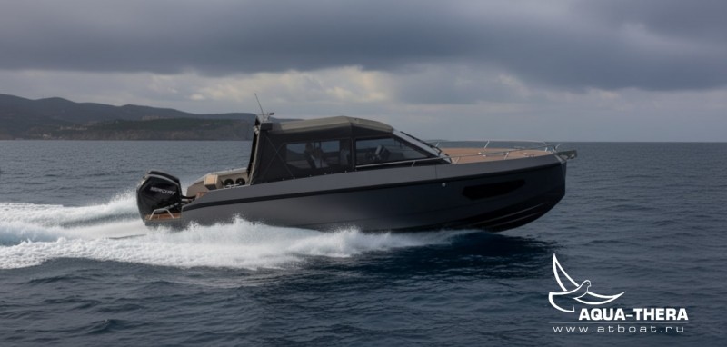 Алюминиевый катер «Атлантик НТ» с реданом, кабинник на заказ