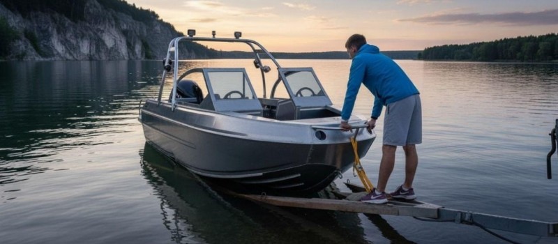 Алюминиевый катер «Хищник 5.5» с реданом на заказ