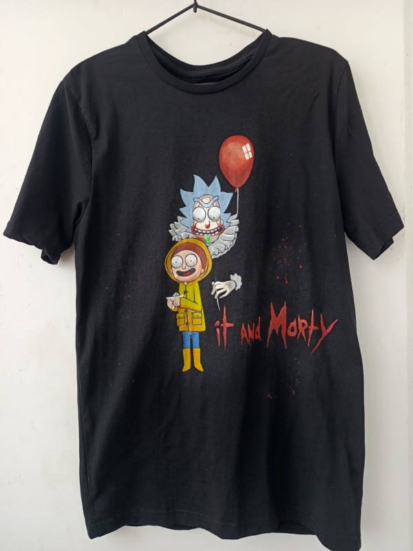 CUSTOM Футболка "Рик и Морти". Размер 50 L