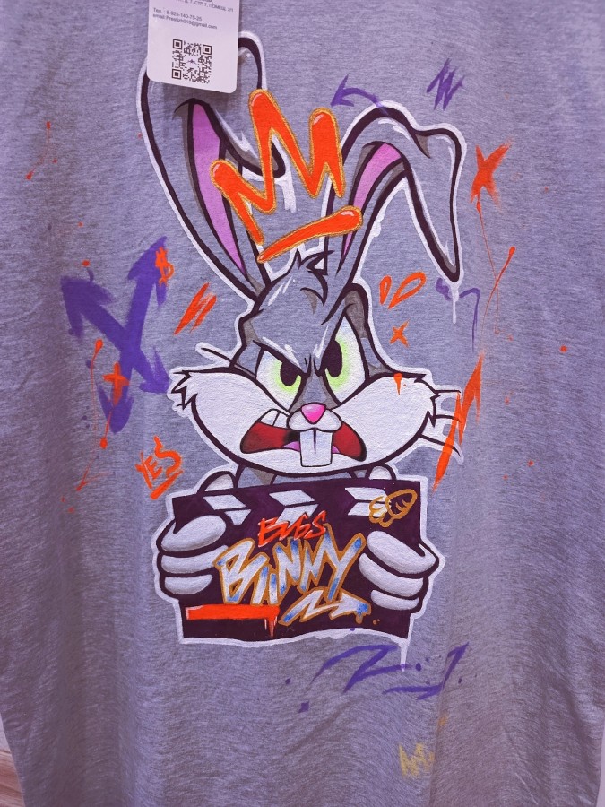 CUSTOM Футболка "Багз Банни". Размер 2 XL