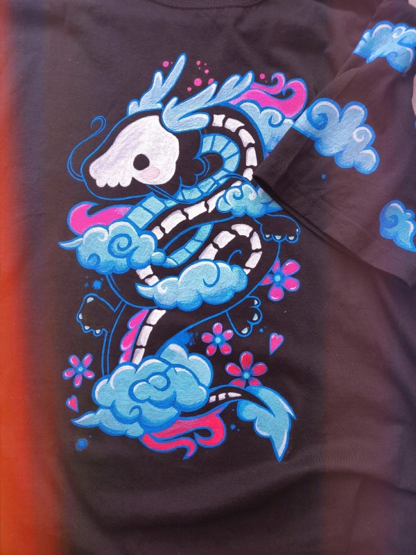 CUSTOM Футболка "Дракон". Размер 50 L