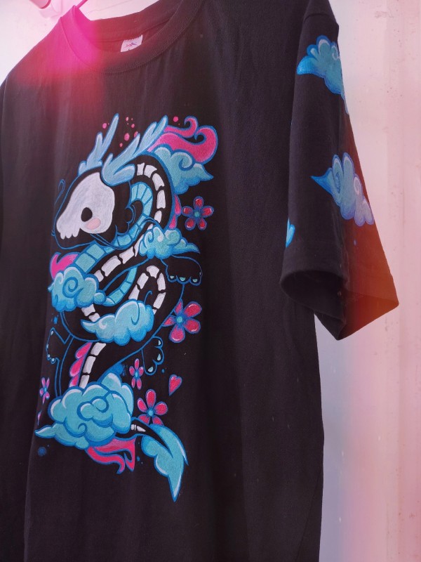 CUSTOM Футболка "Дракон". Размер 50 L