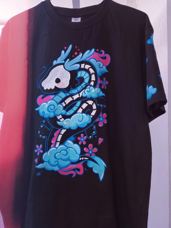 CUSTOM Футболка "Дракон". Размер 50 L