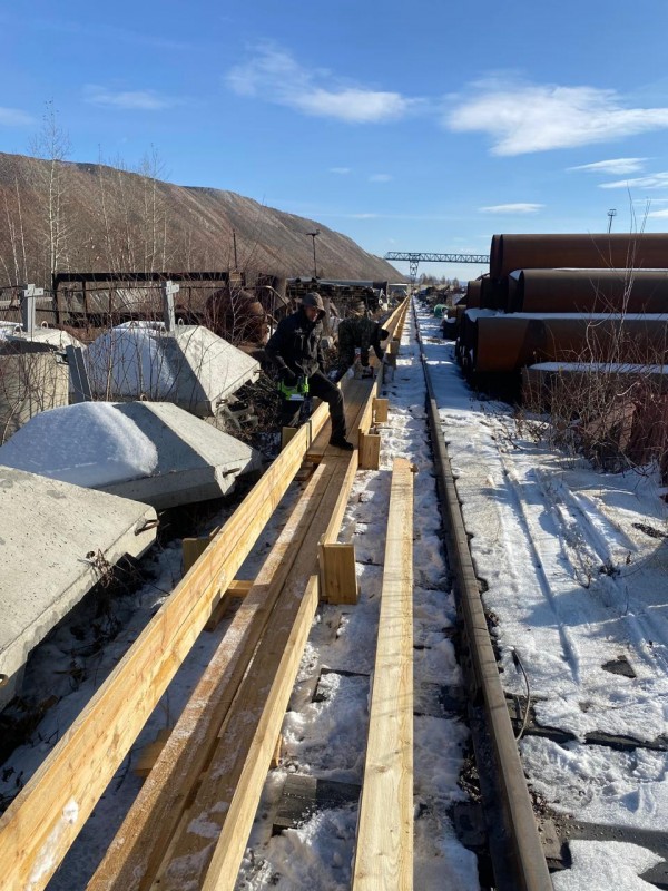 Демонтаж монтаж направляющих рельс мостового крана