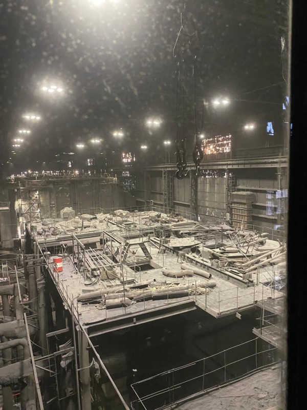 Демонтаж монтаж направляющих рельс мостового крана