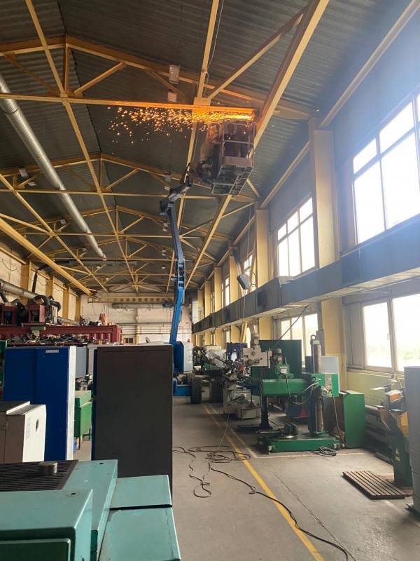 Демонтаж монтаж направляющих рельс мостового крана